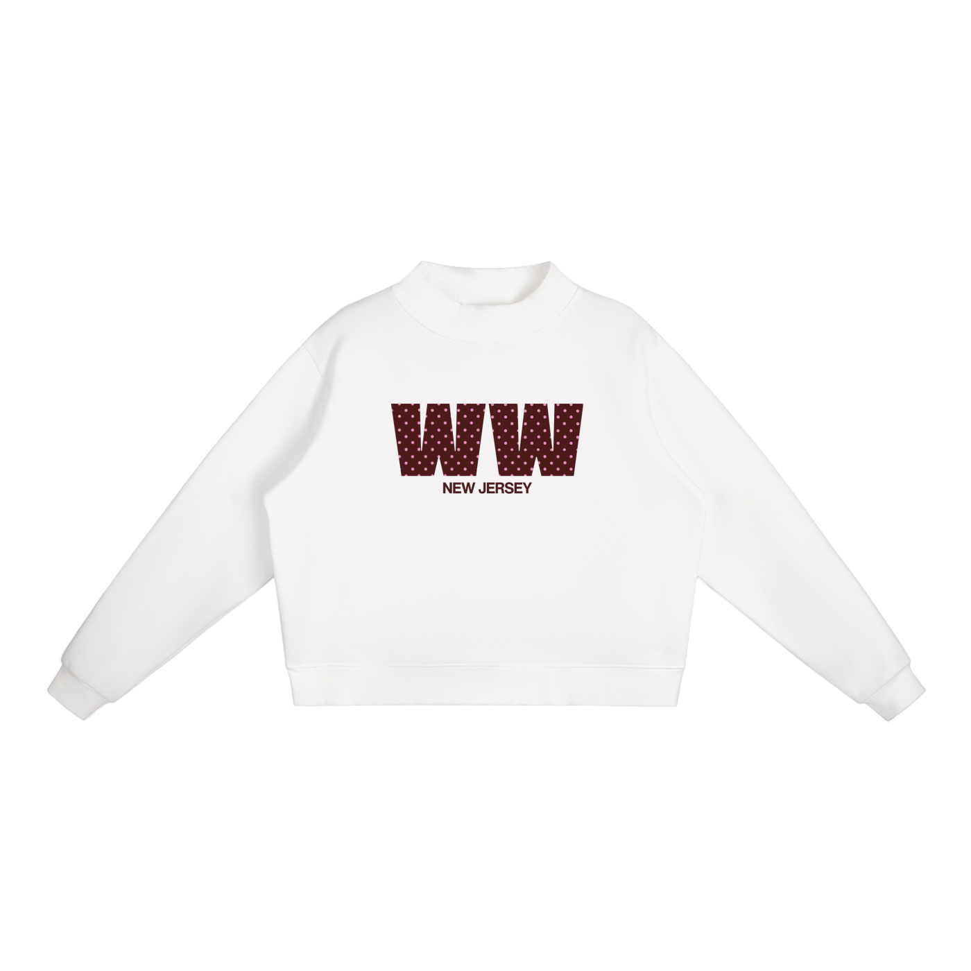 Wildwood Polka Dot Mockneck Sweatshirt