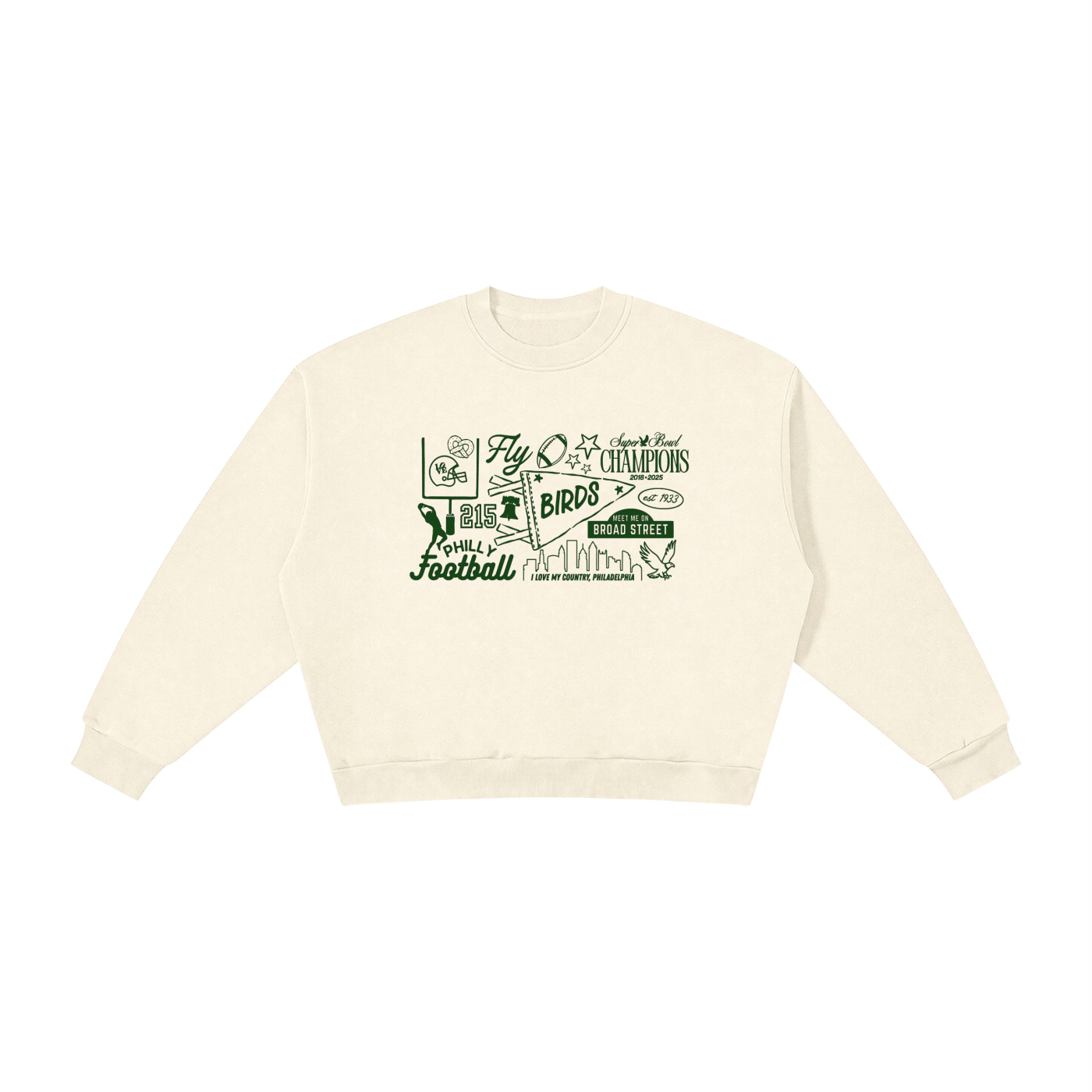 Boxy Fleece Crewneck Sweatshirt