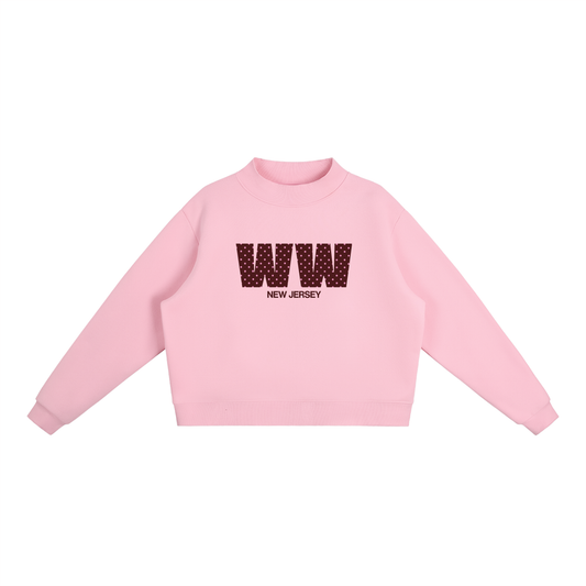 Wildwood Polka Dot Mockneck Sweatshirt