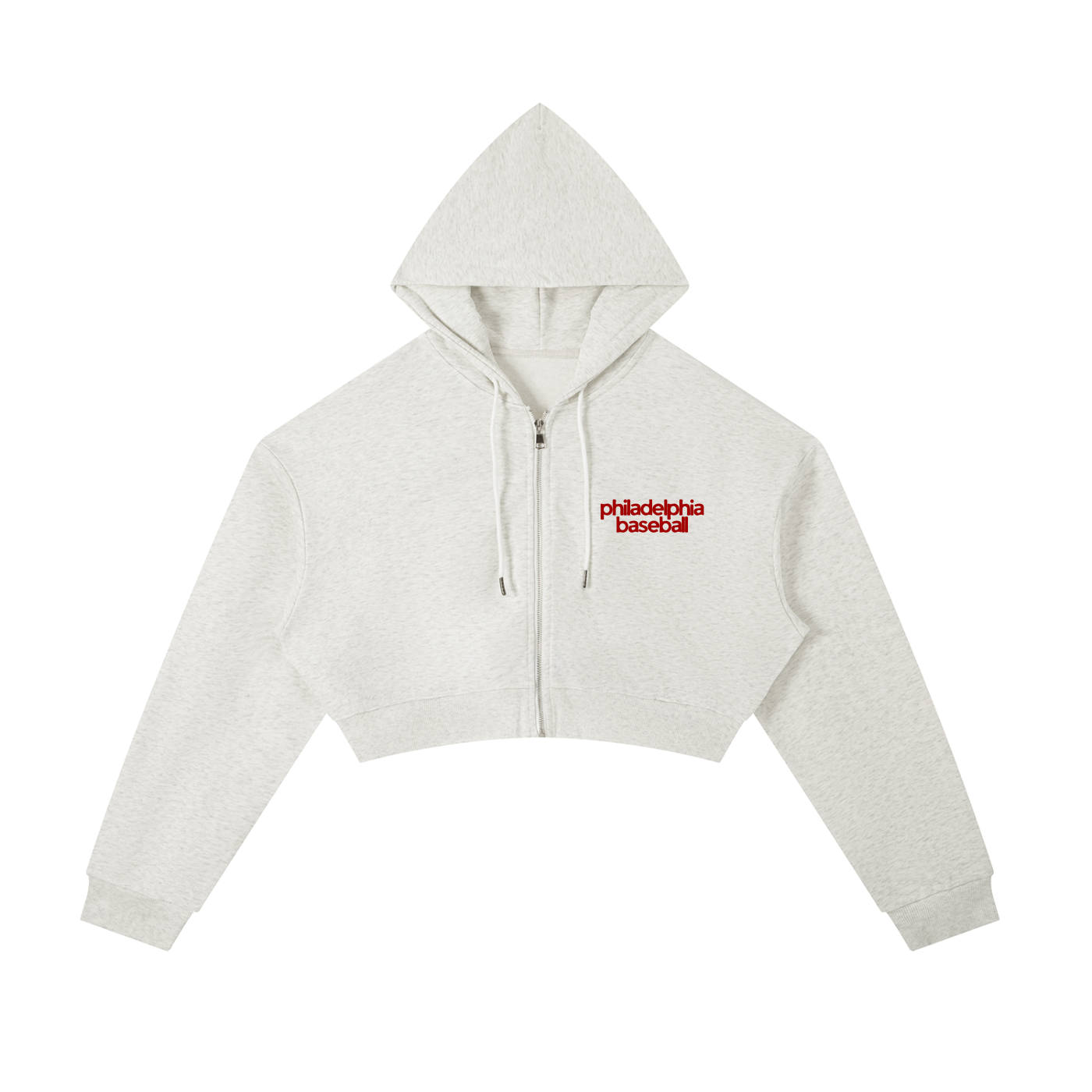 Fightins Club Cropped Zip-Up Hoodie