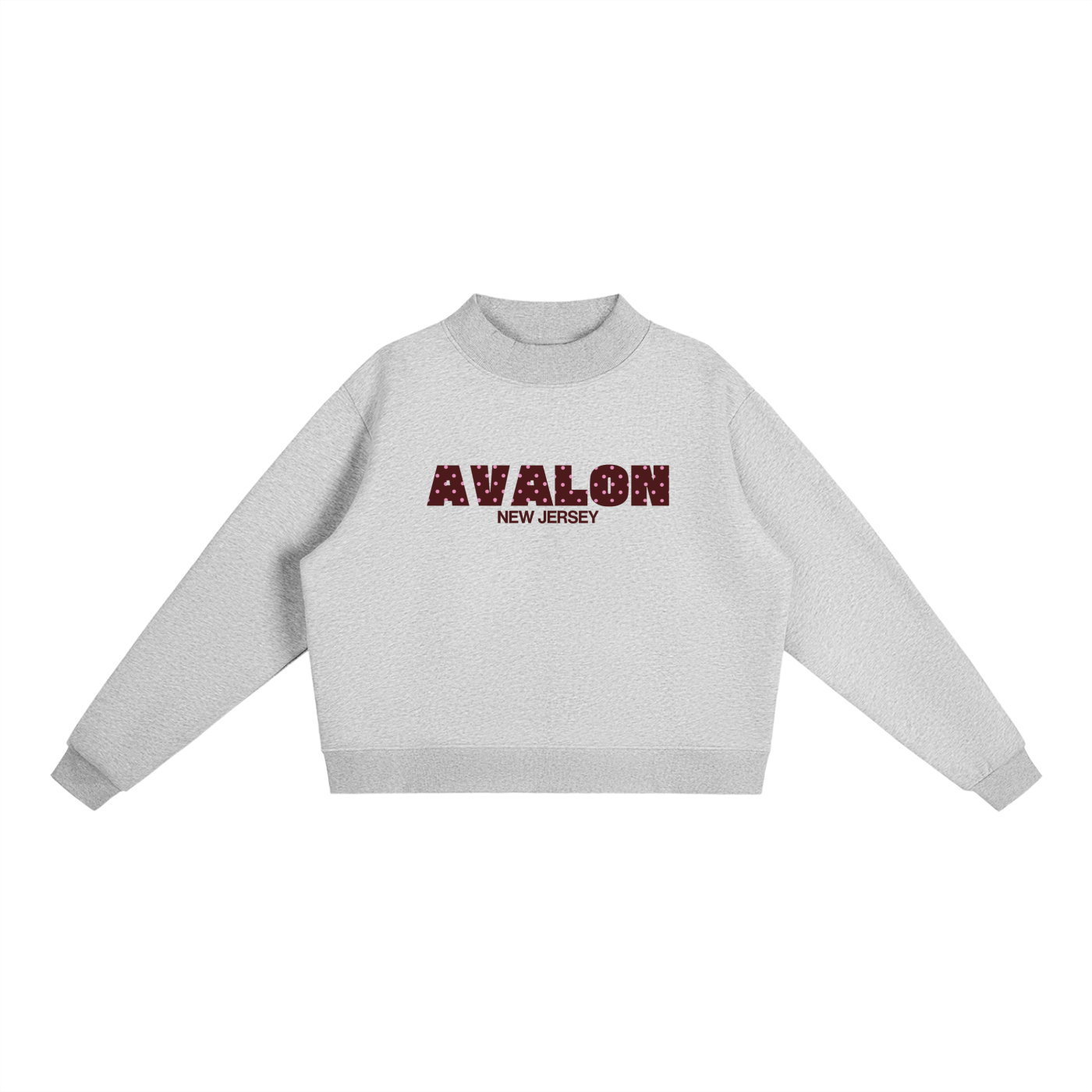 Avalon Polka Dot Mockneck Sweatshirt