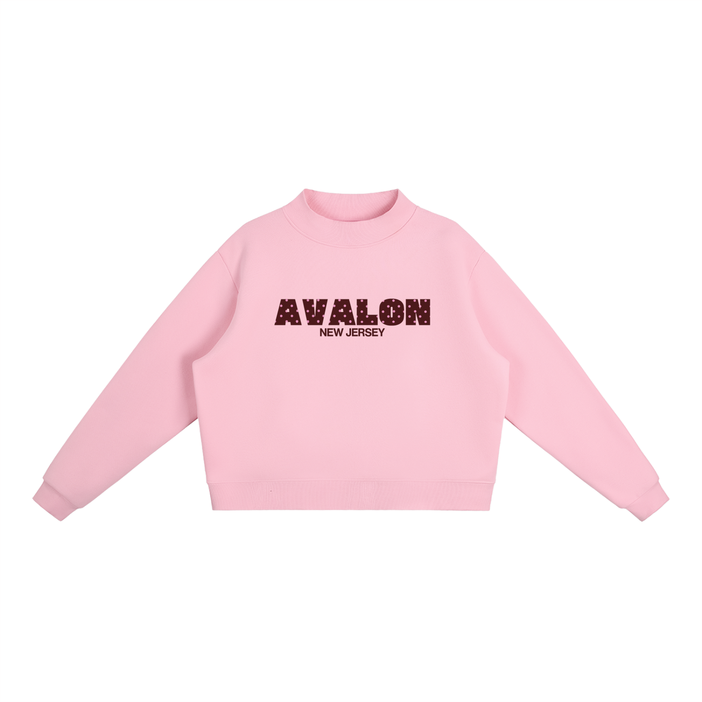 Avalon Polka Dot Mockneck Sweatshirt